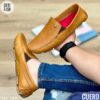 MOCASIN  TEJIDO 💯CUERO ENCERADO - miel