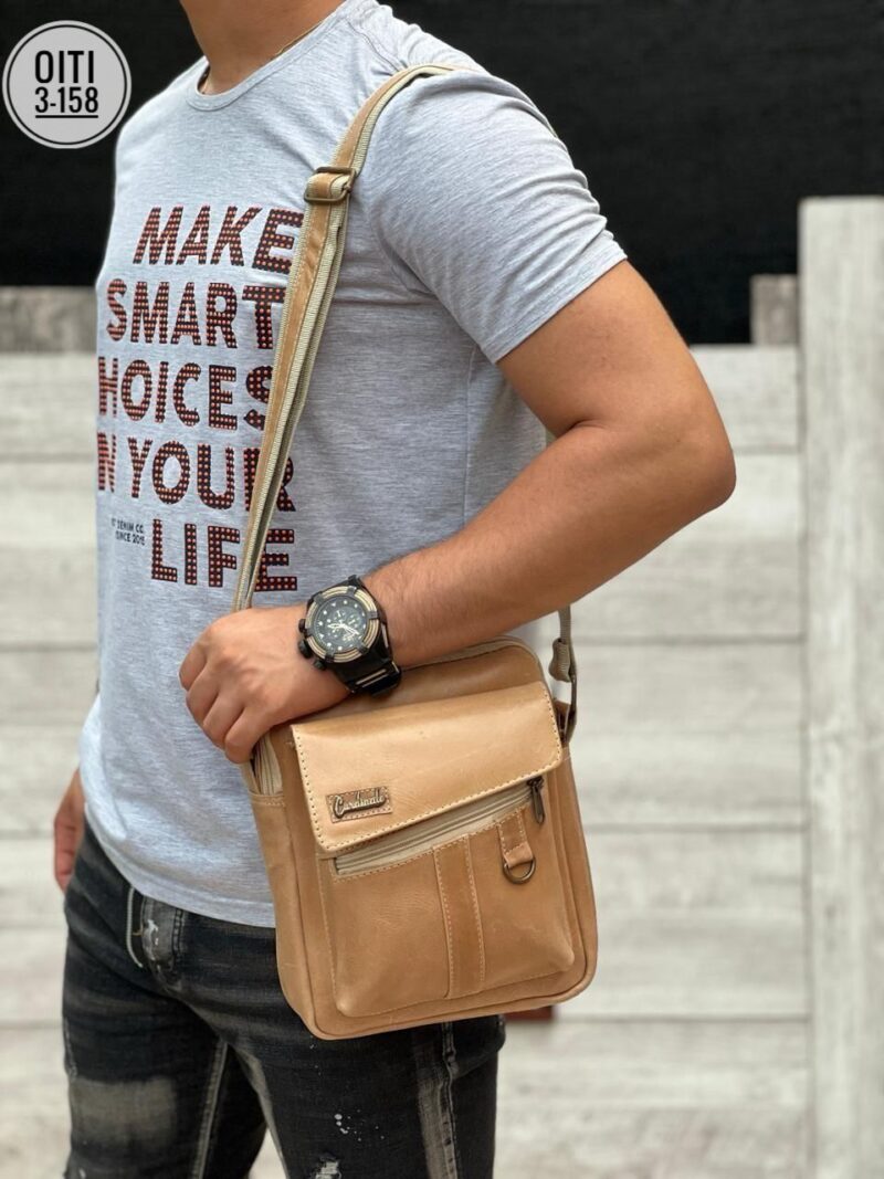 BOLSO 💯CUERO  DE ALTA CALIDAD CABALLERO